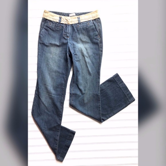 Anthro Elevenses Wide Leg Trouser Jeans sz 31 - Picture 1 of 9